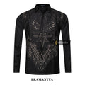 ARKANZA Kemeja Batik Pria Slimfit Motif Bramantya Lengan Panjang Pendek