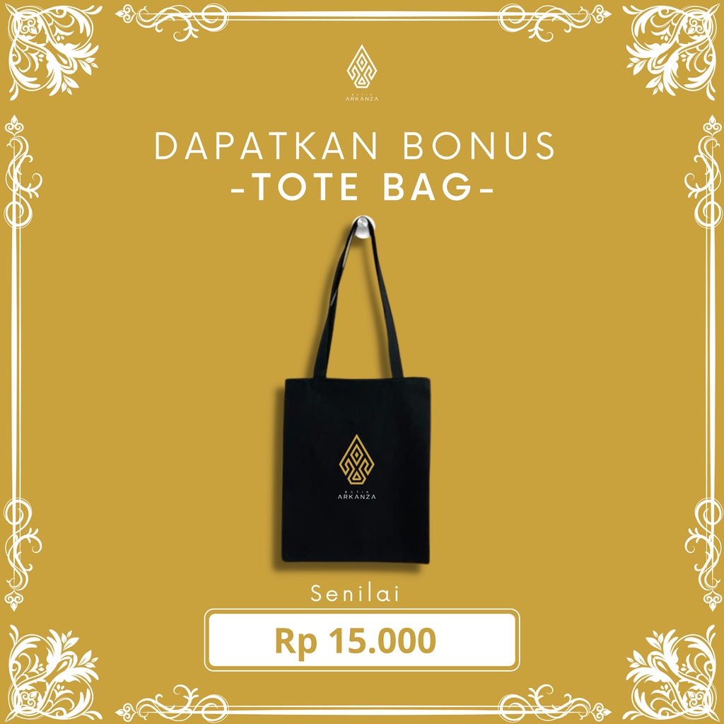 ARKANZA Kemeja Batik Pria Slimfit Motif Adinata Lengan Panjang Pendek