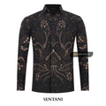ARKANZA Kemeja Batik Pria Slimfit Motif Sentani Lengan Panjang Pendek