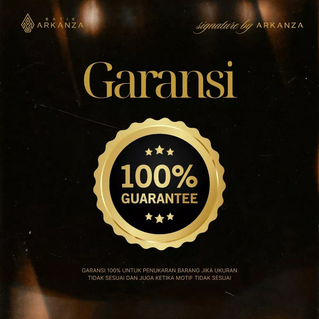 Arkanza Signature Motif Chandraprana Kemeja Batik Pria Lengan Panjang Eksklusif Curved Hem Jahitan Presisi Hidden & Emboss Button Lapisan Tricot Breathable