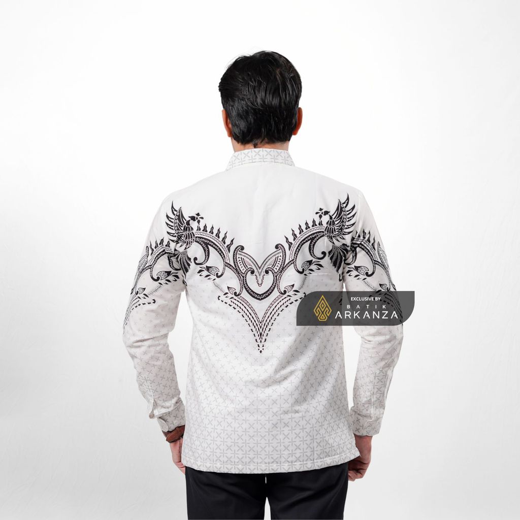 ARKANZA EXCLUSIVE SUKMA PRABA   Kemeja Batik Pria Lengan Panjang Slim Fit  Elegan Formal Casual Keren Katun Primissima Jahitan Presisi Kemeja Kerja  Pria Modern EXC