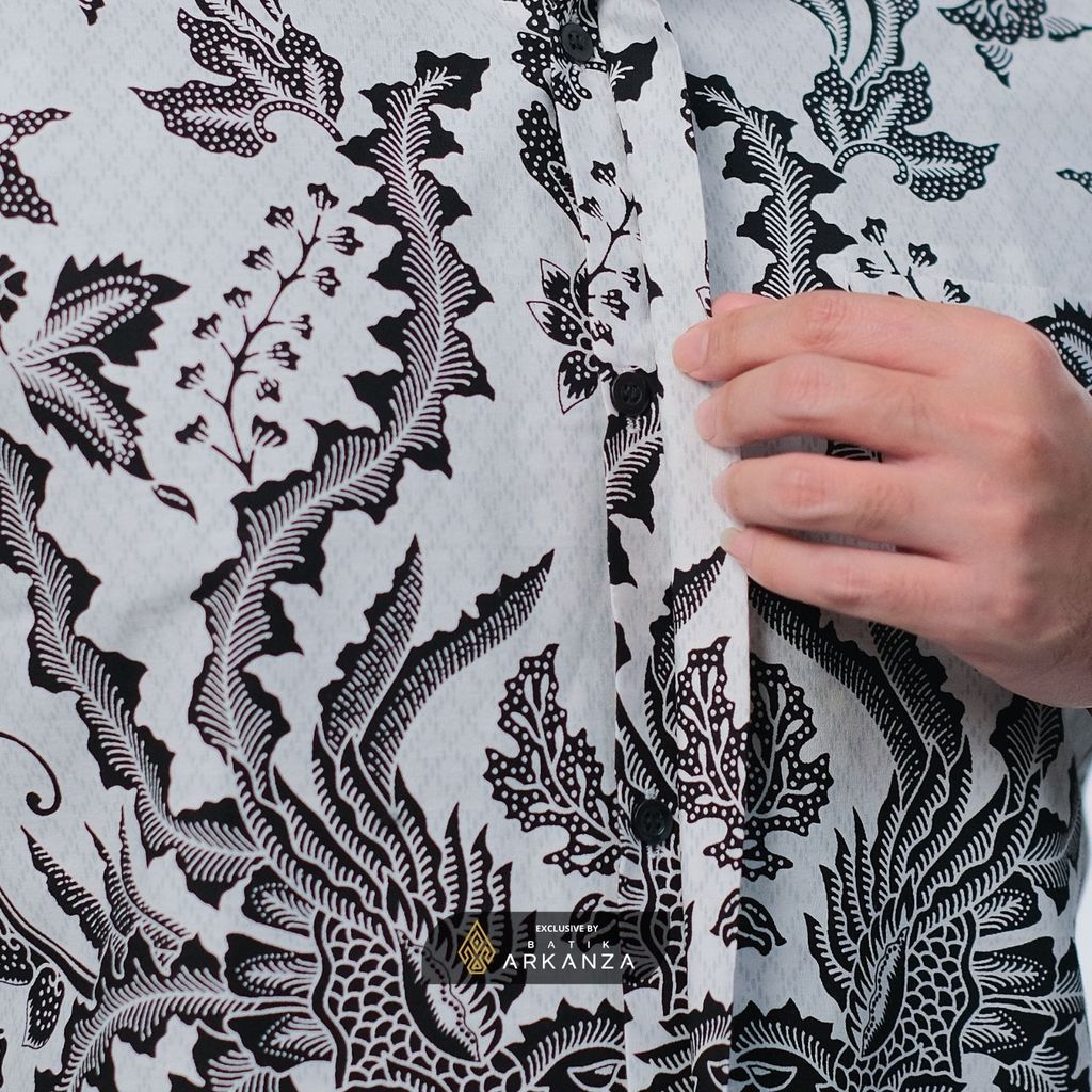 ARKANZA EXCLUSIVE CAKRA WIBAWA Kemeja Batik Pria Lengan Panjang Slim Fit  Elegan Formal Casual Keren Katun Primissima Jahitan Presisi Kemeja Kerja  Pria Modern EXC
