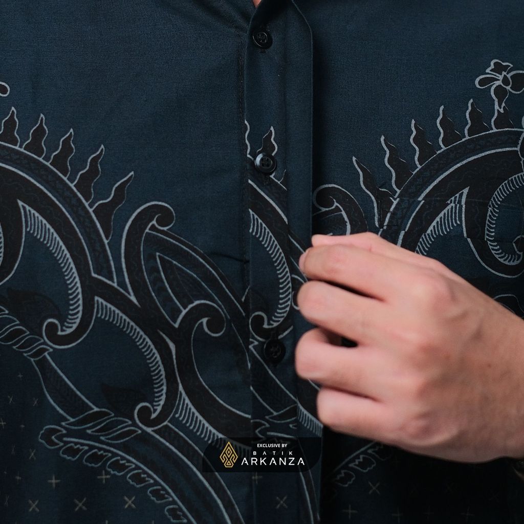 ARKANZA EXCLUSIVE KALA DWIPA Kemeja Batik Pria Lengan Panjang Slim Fit  Elegan Formal Casual Keren Katun Primissima Jahitan Presisi Kemeja Kerja  Pria Modern EXC
