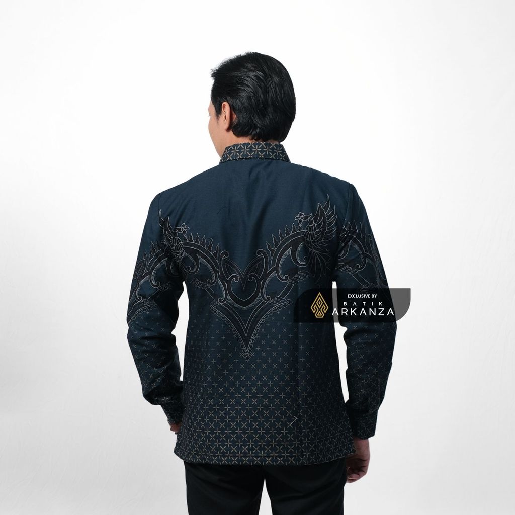 ARKANZA EXCLUSIVE KALA DWIPA Kemeja Batik Pria Lengan Panjang Slim Fit  Elegan Formal Casual Keren Katun Primissima Jahitan Presisi Kemeja Kerja  Pria Modern EXC