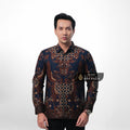 ARKANZA EXCLUSIVE MANDALA JAGAT  Kemeja Batik Pria Lengan Panjang Slim Fit  Elegan Formal Casual Keren Katun Primissima Jahitan Presisi Kemeja Kerja  Pria Modern EXC