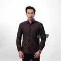 ARKANZA EXCLUSIVE WANA LELANA Kemeja Batik Pria Lengan Panjang Slim Fit  Elegan Formal Casual Keren Katun Primissima Jahitan Presisi Kemeja Kerja  Pria Modern EXC